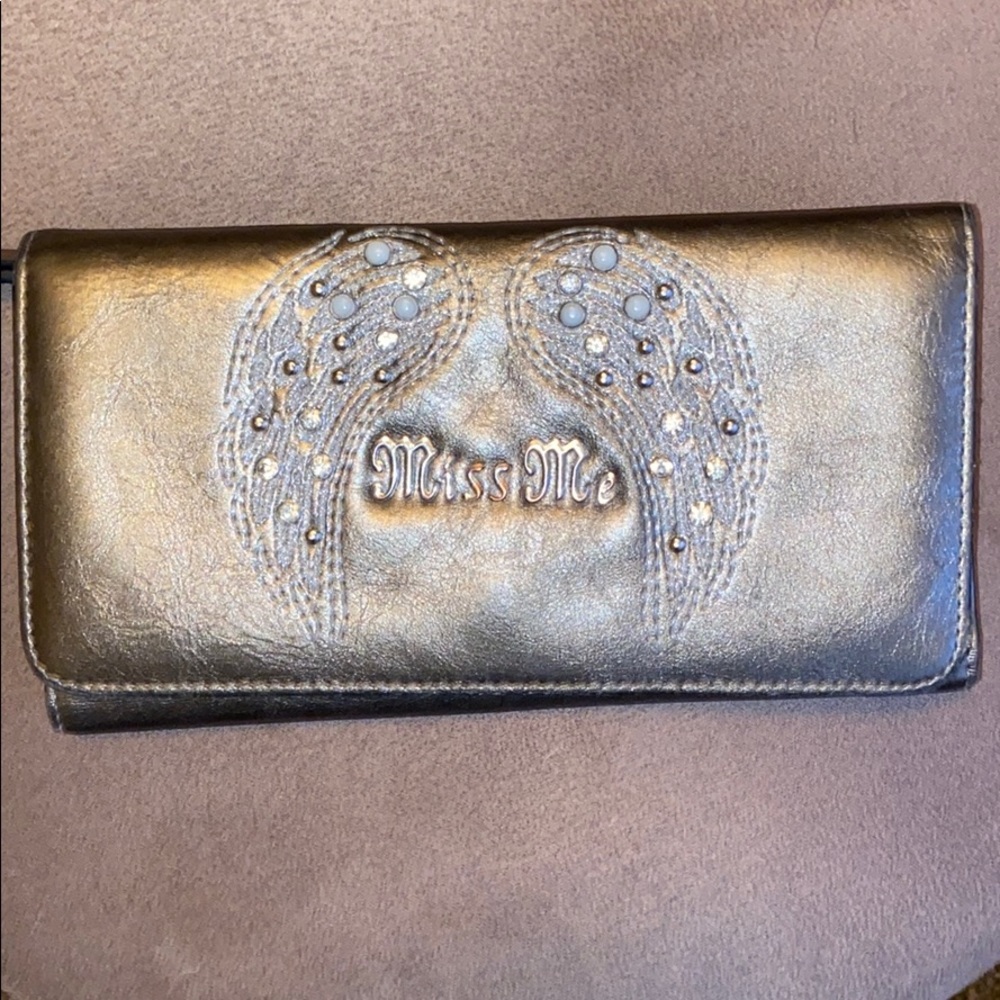 Miss me bronze trifold wallet